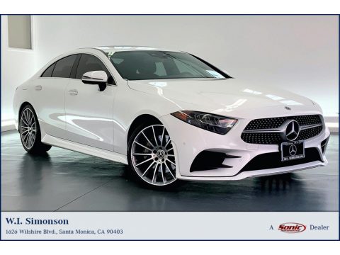 Polar White Mercedes-Benz CLS 450 Coupe.  Click to enlarge.