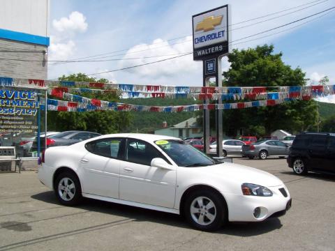 Ivory White Pontiac Grand Prix Sedan.  Click to enlarge.
