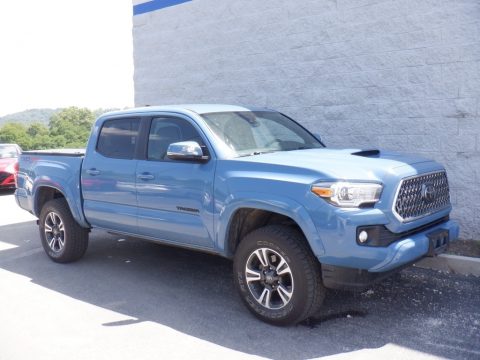 Cavalry Blue Toyota Tacoma TRD Sport Double Cab 4x4.  Click to enlarge.