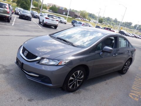 Modern Steel Metallic Honda Civic EX Sedan.  Click to enlarge.