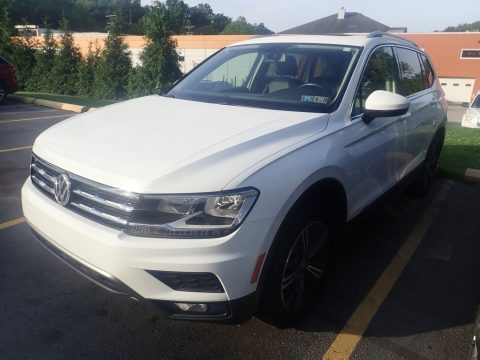 Pure White Volkswagen Tiguan SEL 4MOTION.  Click to enlarge.