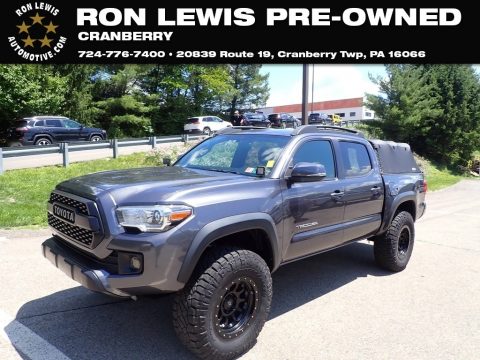 Magnetic Gray Metallic Toyota Tacoma TRD Off-Road Double Cab 4x4.  Click to enlarge.