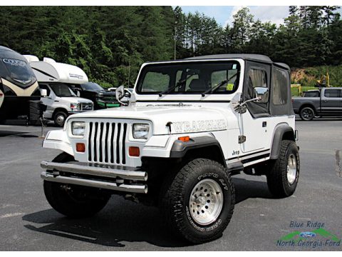 Bright White Jeep Wrangler S 4x4.  Click to enlarge.