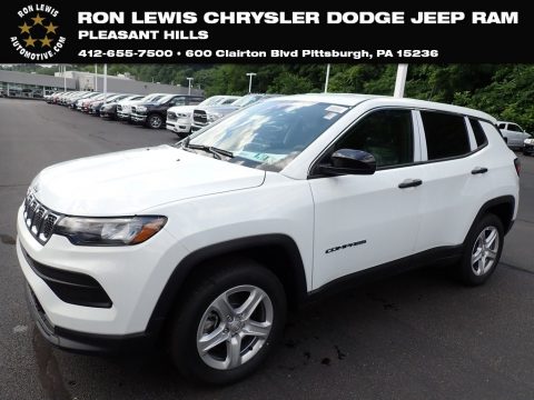 Bright White Jeep Compass Sport 4x4.  Click to enlarge.