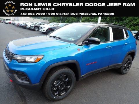 Laser Blue Pearl Jeep Compass Trailhawk 4x4.  Click to enlarge.