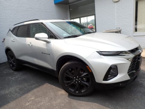 Silver Ice Metallic Chevrolet Blazer RS AWD.  Click to enlarge.