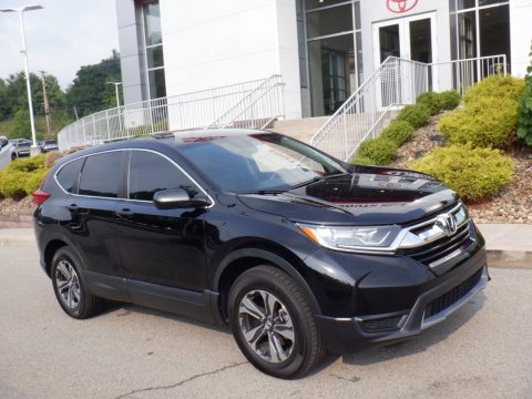 Crystal Black Pearl Honda CR-V LX AWD.  Click to enlarge.