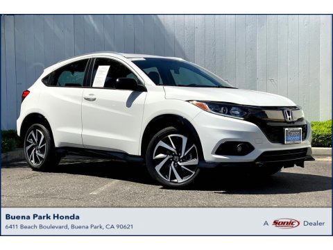 Platinum White Pearl Honda HR-V Sport.  Click to enlarge.
