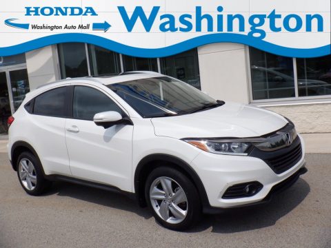 Platinum White Pearl Honda HR-V EX AWD.  Click to enlarge.