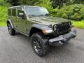 Front 3/4 View of 2024 Jeep Wrangler 4-Door Willys 4x4 #4