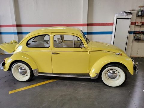 Texas Yellow Volkswagen Beetle Coupe.  Click to enlarge.