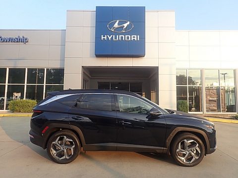 Deep Sea Hyundai Tucson Limited Hybrid AWD.  Click to enlarge.