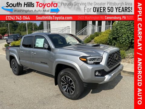 Celestial Silver Metallic Toyota Tacoma TRD Sport Double Cab 4x4.  Click to enlarge.