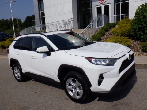 Super White Toyota RAV4 XLE AWD.  Click to enlarge.