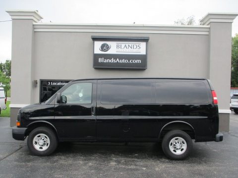 Black Chevrolet Express 2500 Cargo WT.  Click to enlarge.
