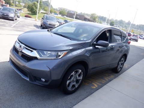 Modern Steel Metallic Honda CR-V EX AWD.  Click to enlarge. Modern Steel Metallic Honda CR-V EX AWD.  Click to enlarge.