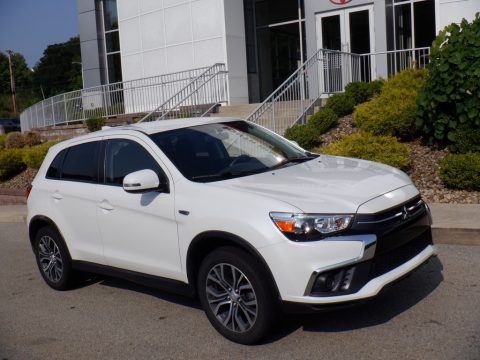 Pearl White Mitsubishi Outlander Sport ES AWC.  Click to enlarge.