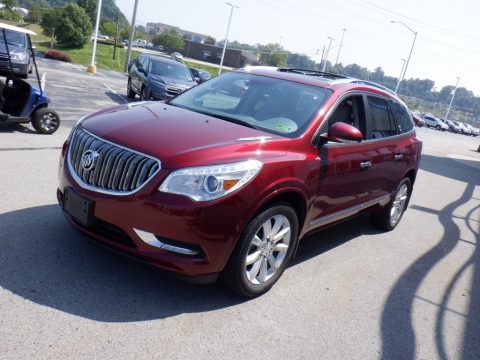 Crimson Red Tintcoat Buick Enclave Premium AWD.  Click to enlarge.