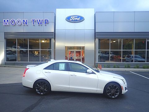 Crystal White Tricoat Cadillac ATS Luxury AWD.  Click to enlarge.