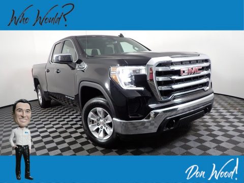 Onyx Black GMC Sierra 1500 SLE Double Cab 4WD.  Click to enlarge.