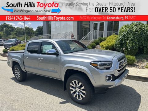 Celestial Silver Metallic Toyota Tacoma Limited Double Cab 4x4.  Click to enlarge.