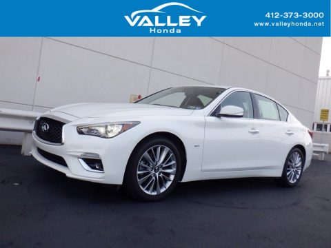 Pure White Infiniti Q50 3.0t AWD.  Click to enlarge.