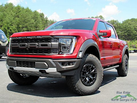 Rapid Red Metallic Ford F150 SVT Raptor SuperCrew 4x4.  Click to enlarge.