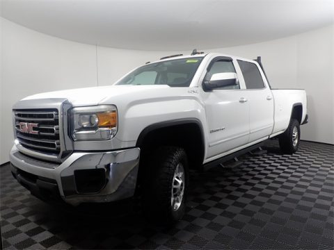 Summit White GMC Sierra 2500HD SLE Crew Cab 4x4.  Click to enlarge.