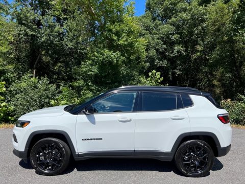 Bright White Jeep Compass Altitude 4x4.  Click to enlarge.