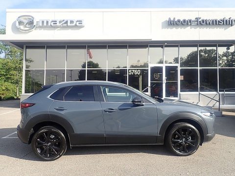 Polymetal Gray Metallic Mazda CX-30 S Carbon Edition AWD.  Click to enlarge.