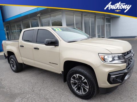 Sand Dune Metallic Chevrolet Colorado Z71 Crew Cab 4x4.  Click to enlarge.