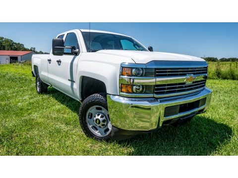 Summit White Chevrolet Silverado 2500HD WT Double Cab.  Click to enlarge.