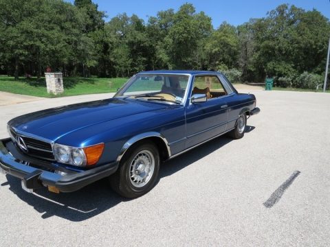 Blue Metallic Mercedes-Benz SL Class 450 SLC Coupe.  Click to enlarge.