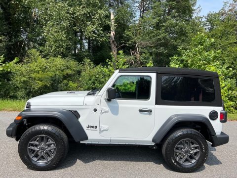 Bright White Jeep Wrangler Sport S 4x4.  Click to enlarge.