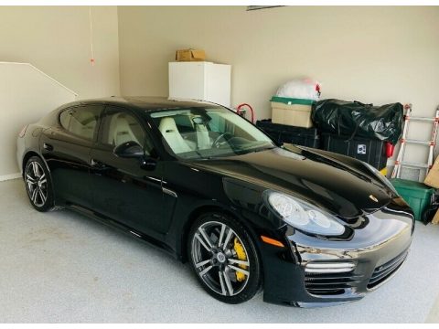 Black Porsche Panamera Turbo S.  Click to enlarge.