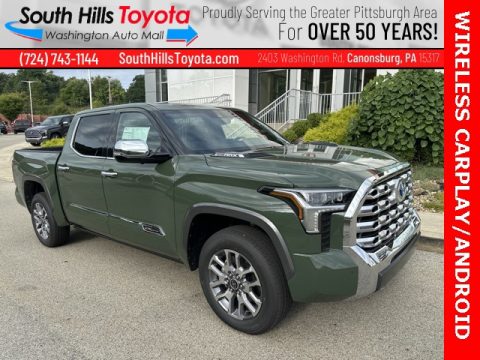 Army Green Toyota Tundra 1974 CrewMax 4x4.  Click to enlarge.