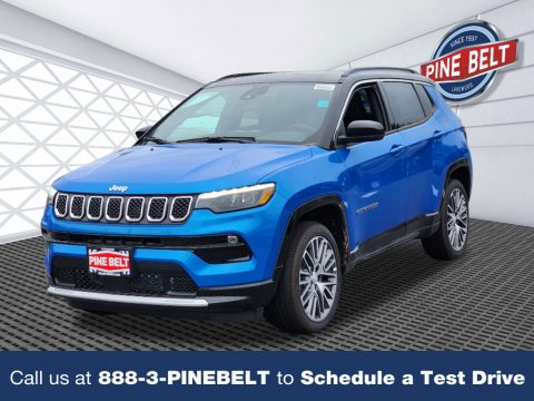 Laser Blue Pearl Jeep Compass Limited 4x4.  Click to enlarge.