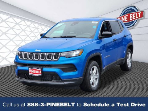 Laser Blue Pearl Jeep Compass Sport 4x4.  Click to enlarge.