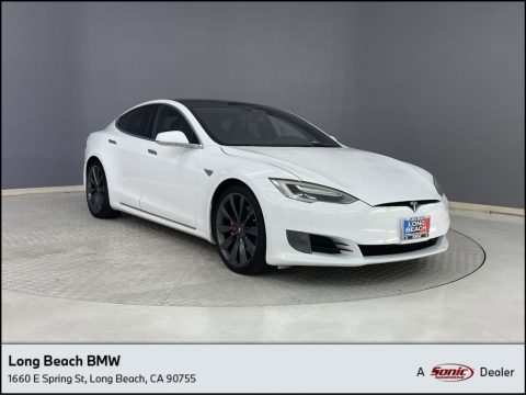 Solid White Tesla Model S 60D.  Click to enlarge.