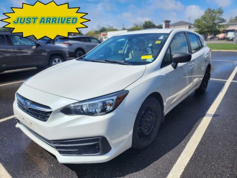 Crystal White Pearl Subaru Impreza 5-Door.  Click to enlarge.