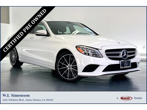 Polar White Mercedes-Benz C 300 Sedan.  Click to enlarge.