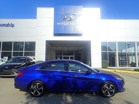 Intense Blue Hyundai Elantra Limited.  Click to enlarge.