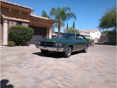Forest Green Chevrolet Chevelle SS 454 Coupe.  Click to enlarge.