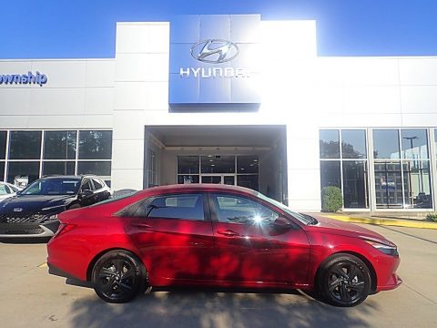 Ultimate Red Metallic Hyundai Elantra SEL.  Click to enlarge.