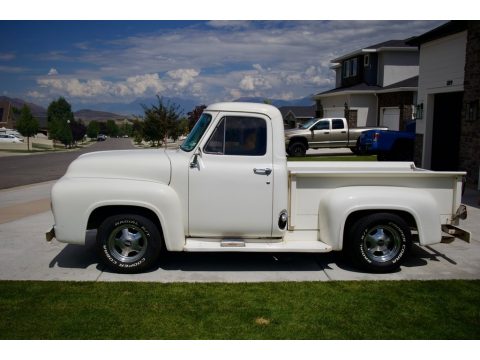 White Ford F100 Pickup Truck.  Click to enlarge.