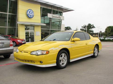 Competition Yellow Chevrolet Monte Carlo SS Limited Edition Pace Car.  Click to enlarge.