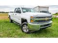 Front 3/4 View of 2018 Chevrolet Silverado 2500HD Work Truck Double Cab #1