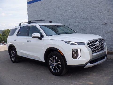 Hyper White Hyundai Palisade SEL AWD.  Click to enlarge.