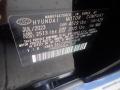 Hyundai Color Code A2B Onyx Black #18