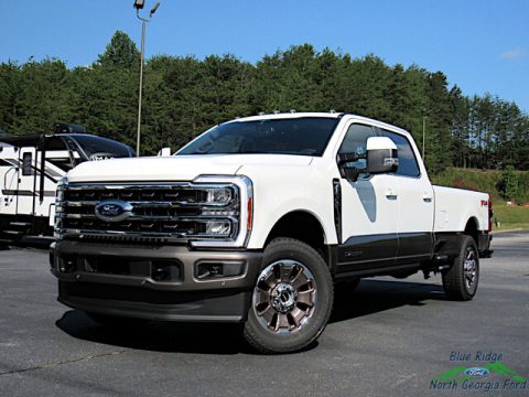 Star White Metallic Tri-Coat Ford F350 Super Duty King Ranch Crew Cab 4x4.  Click to enlarge.